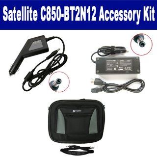 Toshiba Satellite C850BT2N12 Laptop Accessory Kit includes SDA 3508 AC Adapter, SDA 3558 Car Adapter, SDC 34 Case Computers & Accessories