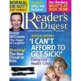 Reader's Digest Magazine   April 2006   Large Print: Reader's Digest, Jacqueline Leo: Books