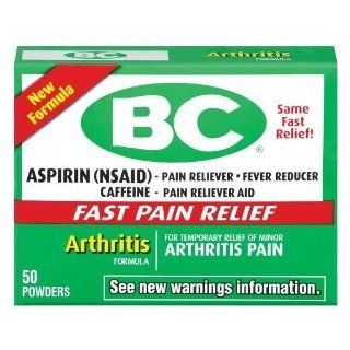 BC Arthritis Formula Pain Reliever Fever Reducer Powder, 50 each (Pack of 2): Health & Personal Care