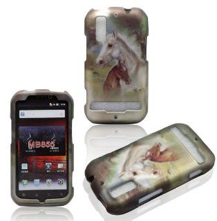 2D Racing Horses Motorola Electrify, Photon 4G MB855 Case Cover Phone Snap on Cover Case Faceplates: Cell Phones & Accessories