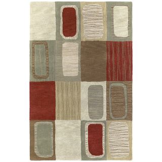 Hand tufted Lawrence Multicolored Dimensions Wool Rug (8 X 11)