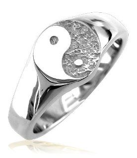 Yin and Yang Ring, 10mm in Sterling Silver: Sziro: Jewelry