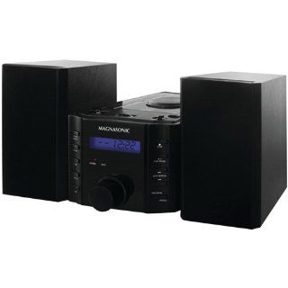 Magnasonic MAG MS857 CD Player Stereo Speaker Micro System with Alarm Clock, AM/FM Radio and Auxiliary Input for MP3 Players : Small Stereo : MP3 Players & Accessories