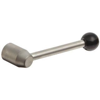 Stainless Steel Heavy Duty Metric Adjustable Handle with Ball Knob, Threaded Hole, 110mm Length, M10 x 1.5mm Thread, 17mm Thread Length (Pack of 1): Industrial & Scientific