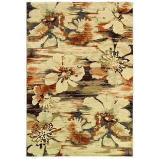 Easton Mosaic Florals/ Multi Area Rug (53 X 76)