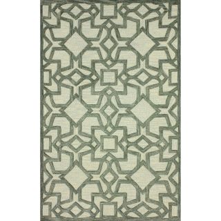 Nuloom Handmade Transitional Lattice Grey Rug (5 X 8)