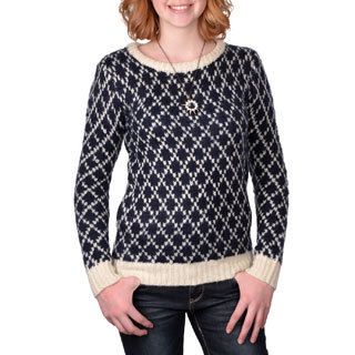 Journee Collection Juniors Patterned Knit Sweater