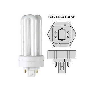CF26DTE/841 GX24Q 3 26W 4100K 4 Pin Triple Twin Tube Plug In CFL   Compact Fluorescent Bulbs  