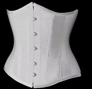 Angel&Me Sexy X Large Size white Spandex damask Waistnipper Corset Bustiers SHDI2686bai X Large: Health & Personal Care