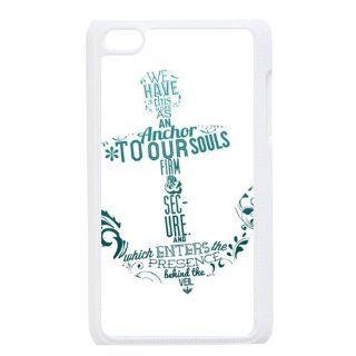 Custom Anchor Quotes Hard Back Cover Case for iPod Touch 4th IPT865: Cell Phones & Accessories