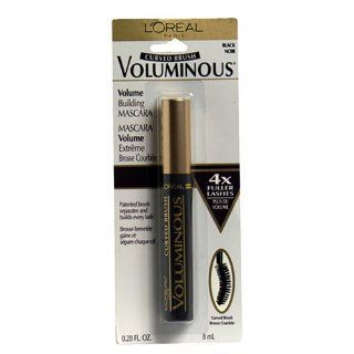 L'Oreal Voluminous Curved Brush Volume Building Mascara, Black   .28 fl oz : L Oreal For Eyebrows : Beauty