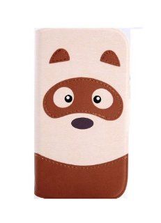 HJX Brown Bear iphone 5 Cute Animal Pattern Series Flip Leather Wallet Card Slots Case With Stand Cover for Apple iPhone 5 5G 5th: Cell Phones & Accessories