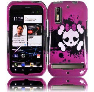 Pink Skull Design Hard Case Cover for Motorola Photon 4G Mb855 Electrify: Cell Phones & Accessories