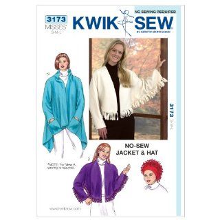 Kwik Sew K3173 Jacket Sewing Pattern, Shawl and Hat: