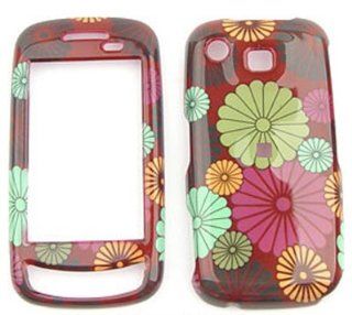 Samsung Impression A877Big Daisy Flowers on Brown Hard Case/Cover/Faceplate/Snap On/Housing/Protector: Cell Phones & Accessories