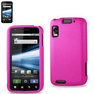 Reiko RPC10 MOTMB860HPK Slim and Durable Rubberized Protective Case for Motorola Atrix 4G MB860   Retail Packaging   Hot Pink Cell Phones & Accessories