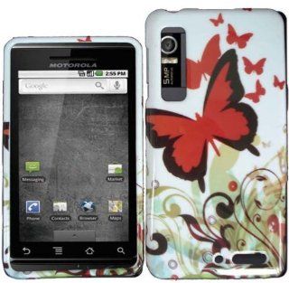 For Verizon Motorola Droid 3 Xt862 Accessory   Butterfly Design Hard Case Proctor Cover + Lf Stylus Pen: Cell Phones & Accessories