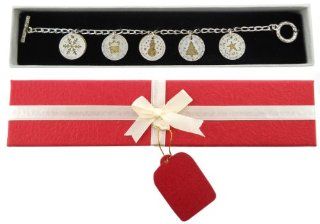 Tokens of Christmas Charm Bracelet Gift Boxed: Jewelry