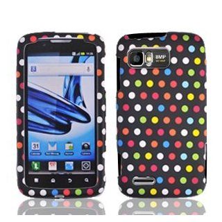 For AT&T Motorola Atrix 2 Mb865 Accessory   Rainbow Dots Designer Hard Case Protector Cover + Free Lf Stylus Pen: Cell Phones & Accessories