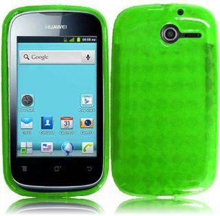Huawei Ascend Y M866 ( Straight Talk , Net10 , Tracfone , US Cellular ) Phone Case Accessory Light Green TPU Skin Cover with Free Gift Aplus Pouch: Cell Phones & Accessories