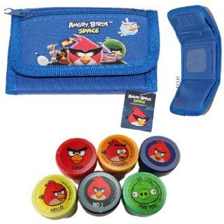 Blue   Rovio Angry Bird Wallet FREE Angry Bird Stamp Boys Girls Gift Toys & Games