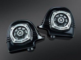 Kuryakyn 894 Gloss Black 2 Ohm Fairing Lower Speaker: Automotive