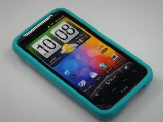 TURQUOISE Soft Silicone Skin Cover Case for HTC Inspire 4G/Desire HD [In Twisted Tech Retail Packaging]: Cell Phones & Accessories