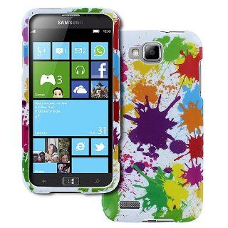 Colorful Paint Splatter Hard Case Cover for Samsung ATIV S SGH T899 SGH T899M: Cell Phones & Accessories