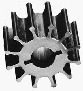 Jabsco 18673 0001 Marine Replacement Impeller (Neoprene, I Silhouette, 7/8" Deep, #1 Slotted Shaft or #2 Through Hole Pin Drive, 1/2" Shaft, 10 Blade, 2" Diameter, Brass Insert) : Boat Plumbing Items : Sports & Outdoors
