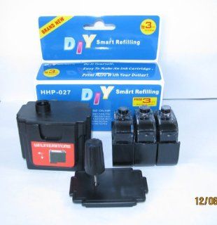 DIY Smart Ink Refill kit for HP 21 27 56 74 92 94 98 60 61 901 Black Ink Cartridges: Electronics