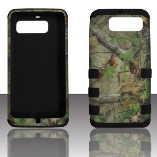 2D Hybrid 3 in 1 Camo Forest Realtree Motorola Electrify M XT901 U.S Cellular High Impact Shock Defender Plastic Outside with Soft Silicon Inside Drop Defender Snap on Cover Case: Cell Phones & Accessories