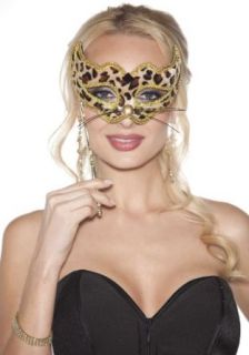 Mask Hand Held (Leopard;One Size): Apparel Accessories: Clothing