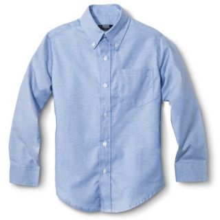 French Toast Boys School Uniform Long Sleeve Oxford Shirt   Lite Blue 18