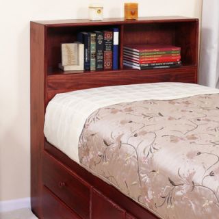 Gothic Furniture Twin Bookcase Headboard 87AT B Finish: Antique Cherry