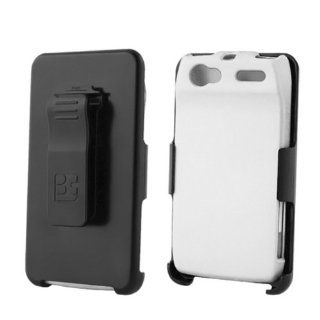 Motorola ELECTRIFY 2 XT881 White Cover Case + Kickstand Belt Clip Holster + Naked Shield Screen Protector: Cell Phones & Accessories