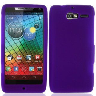 Purple Silicone Soft Skin Gel Case Cover For Motorola XT907 / RAZR M Cell Phones & Accessories