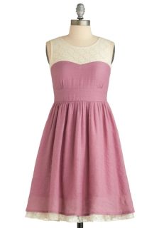 Plum Rose Dress  Mod Retro Vintage Dresses