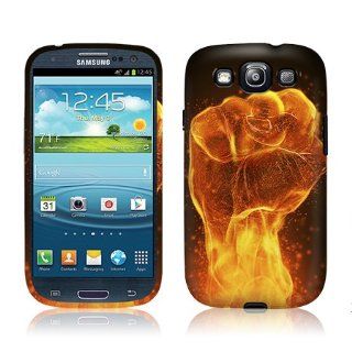 TaylorHe Cool Flaming Fist Arising Fantasy Samsung Galaxy S3 Siii i9300 Hard Case Printed Samsung Galaxy S3 Siii i9300 Cases UK MADE All Around Printed on Sides 3D Sublimation Highest Quality: Cell Phones & Accessories