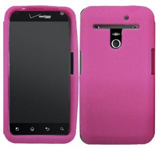Hot Pink Silicone Jelly Skin Case Cover for LG Esteem Revolution VS910 MS910: Cell Phones & Accessories