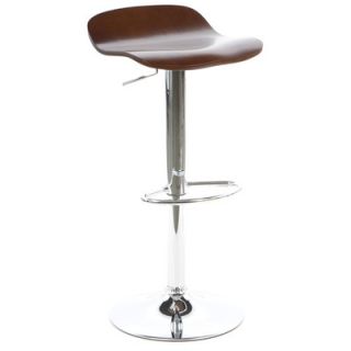 Winsome Kallie Air Lift Adjustable Bar Stool 93489 Finish: Cappuccino