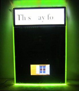 LED DIY Sign Board LED Light Box + Writing Board + LCD Screen playing music, video: Home Improvement