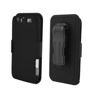 Motorola Dinara/Atrix HD MB886 Black Cover Case + Kickstand Belt Clip Holster + Naked Shield Screen Protector: Cell Phones & Accessories