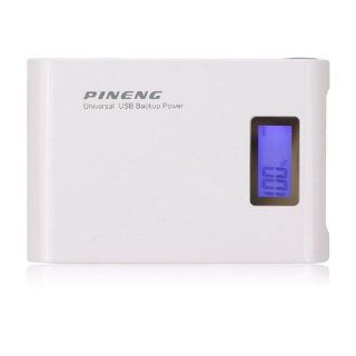PINENG PN 913 10000mAh External Backup Battery Pack High Capacity Portable Power Bank with Dual USB Ports 6 Extra Connectors LCD Backlight for Android & Apple Devices, Smart Phones, Tablets and other Mobile Devices with DC 5V Input: Apple iPad 4,The Ne