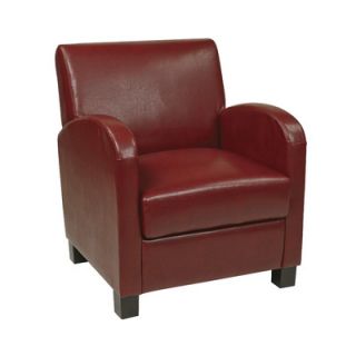 Office Star Eco Leather Club Chair MET807R Color: Cream