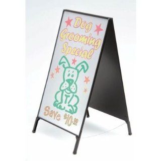 2 Sided Dry Erase Message Board Sidewalk Sign : Open Faced Message Boards : Office Products