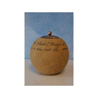 Comfort Candles The Best Things in Life by Pavilion Tea Light Candle, 4 1/2 Inch Round, Sentimental Saying   Tea Light Holders