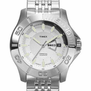 Timex Men's T2J891 Premium Collection Silver Tone Perpetual Calender Stainless Steel Bracelet Watch at  Men's Watch store.