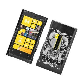 Eagle Cell PINK920G2D101 Stylish Hard Snap On Protective Case for Nokia Lumia 920   Retail Packaging   Skull with Angel: Cell Phones & Accessories