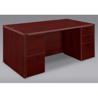 DMi Fairplex Executive Desk Shell Only with Grommet Holes 7005 821 Finish: Ma