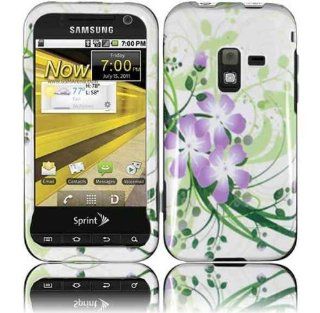 White Green Purple Flower Hard Cover Case for Samsung Galaxy Attain 4G SCH R920: Cell Phones & Accessories